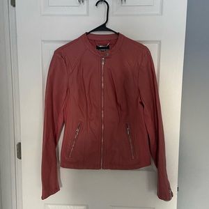 Pink/Mauve Express Leather Jacket